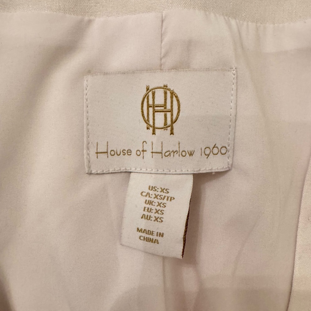 House of Harlow linen vest Xs - Picture 2 of 5